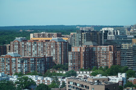 An aerial view of Arlington County