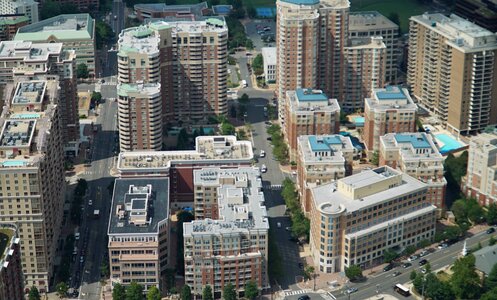 An aerial view of Arlington County