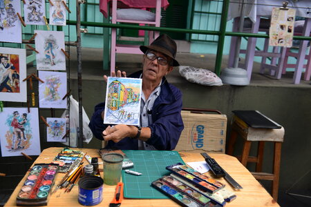 Buenos Aires street painter