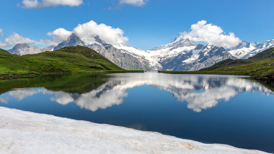 Bachalpsee Lake in Switzerland photo