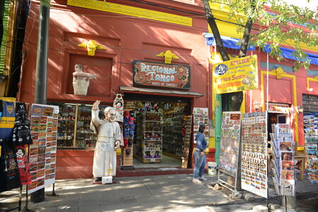 Colorful area in La Boca neighborhoods
