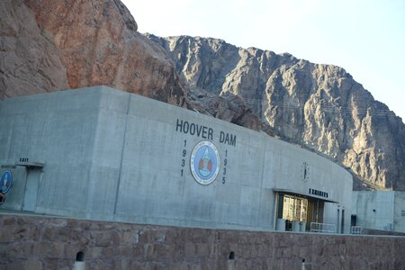 View of the Hoover Dam in Nevada photo