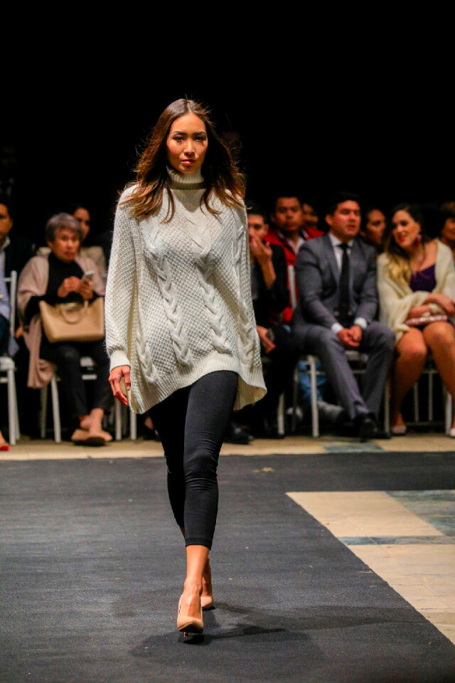 Models walk runway for Fashion Week of Lima