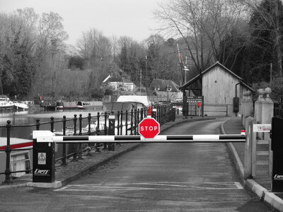 Stop sign at a junction