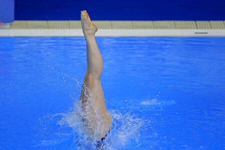 Participant of the spring-board diving championship