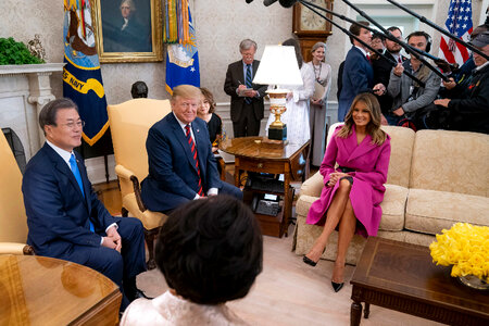 President Trump Meets with President Moon Jae-in of the Korea