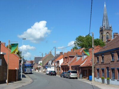 small downtown in Netherlands photo