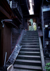old traditional streets of Tokyo photo