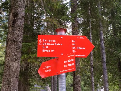 Triglavska bistrica trail in Slovenia