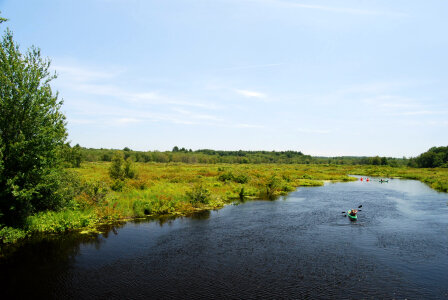 kayakers on the Charles River at Medfield-Millis town