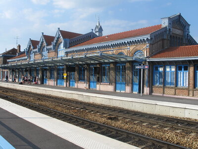 Train station of Abbeville, Somme, France