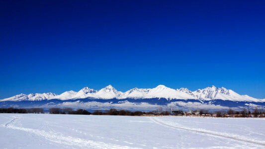 Landscape of Tatra Mountains in Slovak photo