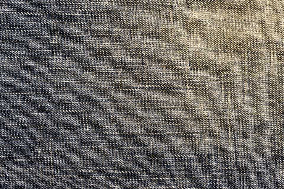 Blue trouser textile