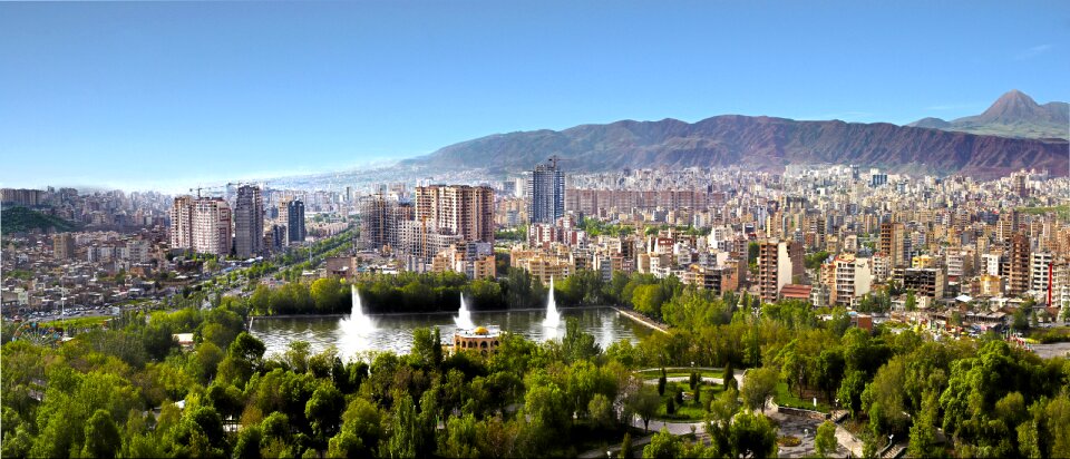 Panoramic view Tabriz City in Iran