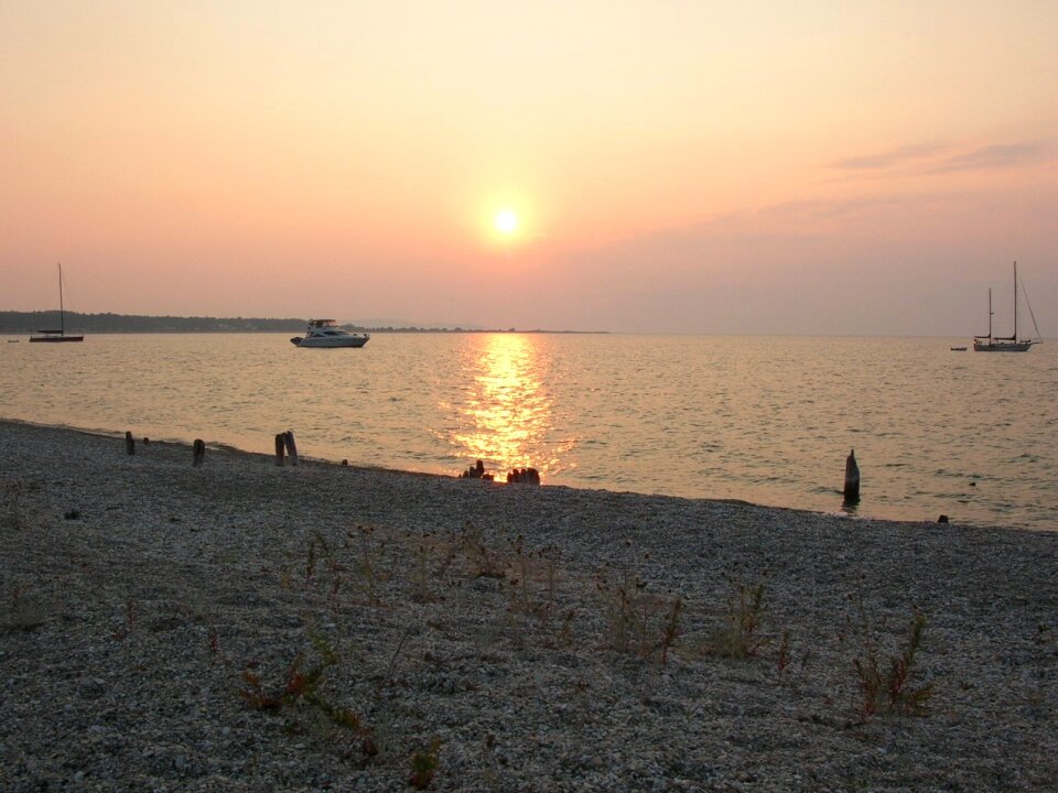 SMI Bay at Sunrise at old dock