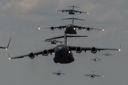 A multi-ship C-17 Globemaster III
