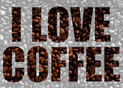 good coffee concept - coffee beans photo
