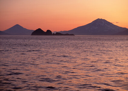 Nice sunset over sea