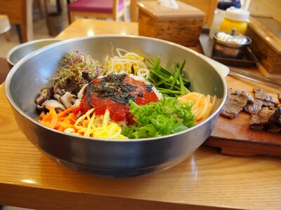 Korean food Bibimbap photo