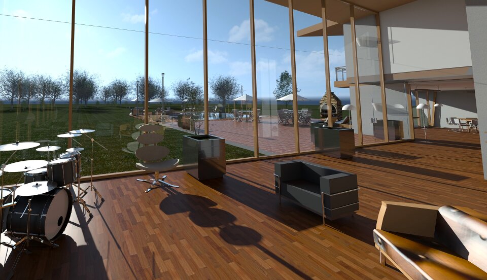 Interior of modern design living room