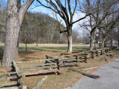 split rail fence at Abraham Lincoln Boyhood Hom