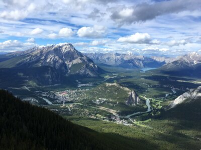 Sulphur Mountain in Banff National Park in the Canadian Rocky photo