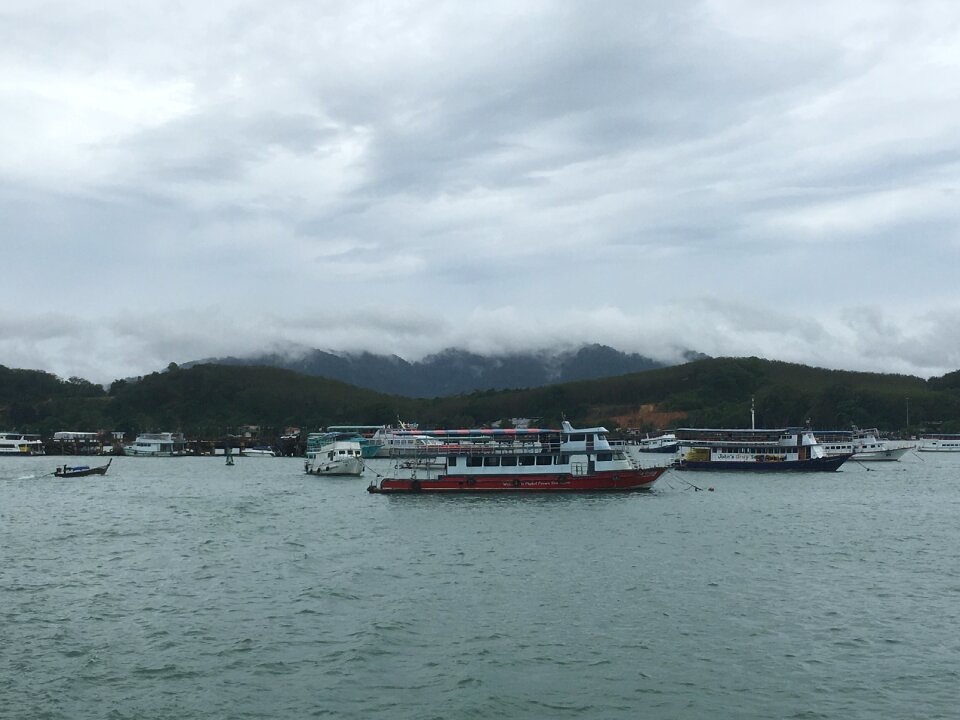 Ships on water in Phuket Thailand