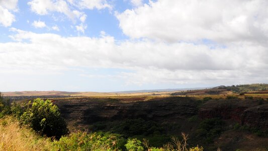 Overlooking Waimea Canyon State Park on the island of Kauai