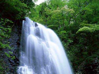 The well-known beautiful waterfall