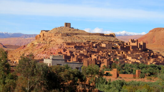 Kasbah Ait Ben Haddou in the Atlas Mountains of Morocco photo