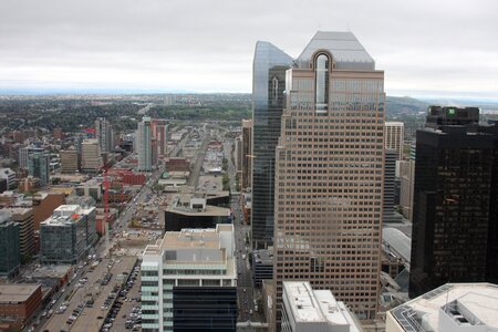 View of Downtown Calgary in Canada photo