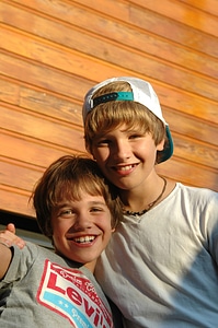 Young happy laughing