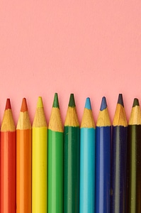 Colorful Pencils Background photo