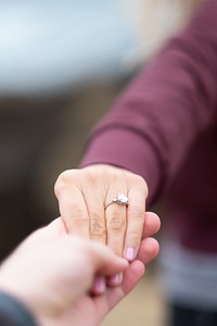 Engagement Ring Hand photo