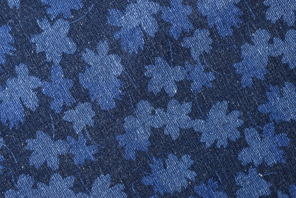 Blue Floral Fabric