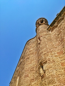 Barcelona wall castle