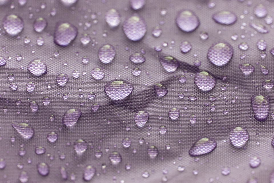 Water Droplets on Fabric photo