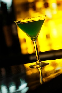 Martini Cocktail on Bar photo