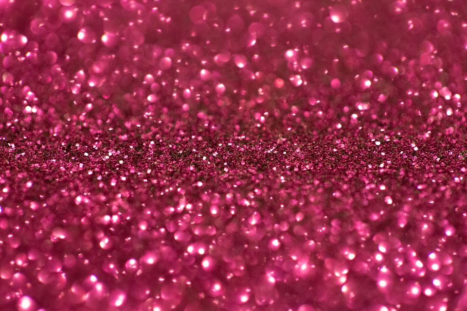 Shimmering Red Glitter
