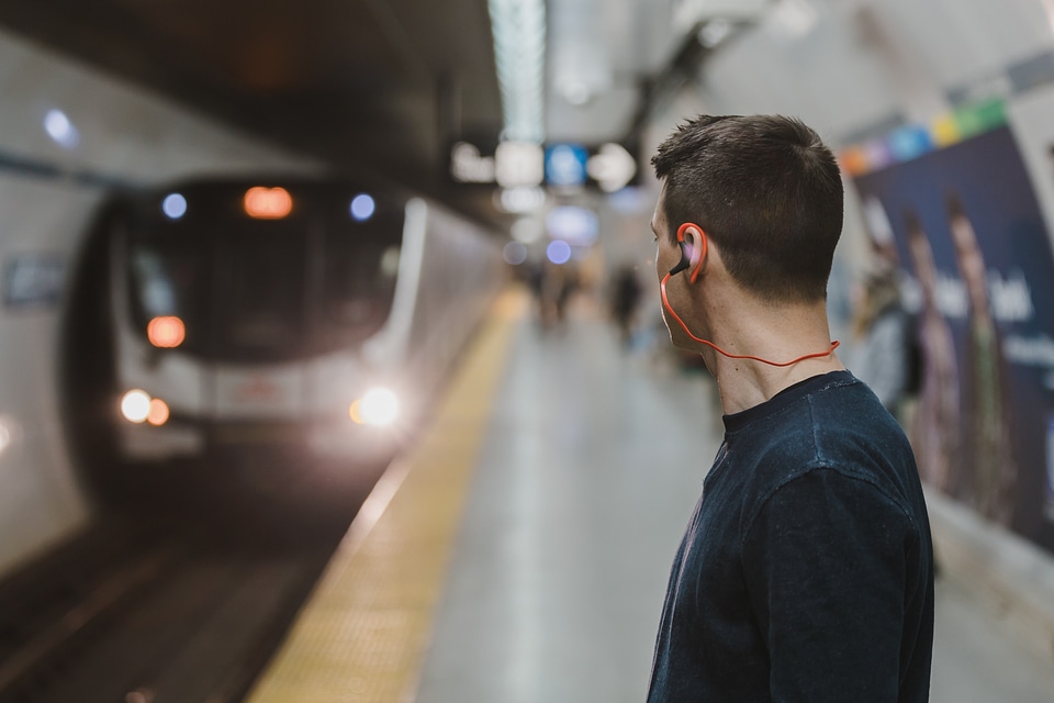 Train Arriving Underground