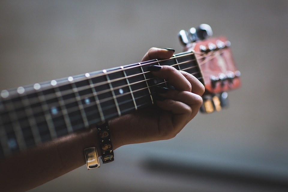 Playing Guitar Musician
