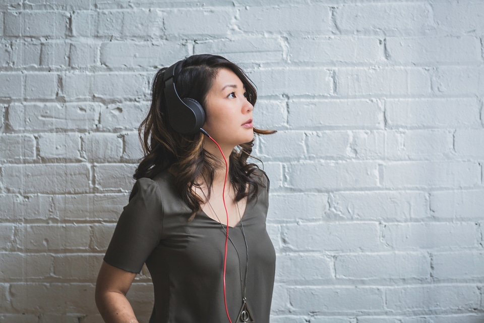 Woman Listening Music
