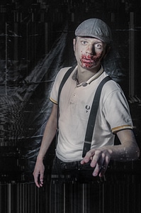 Zombie Costume Man Halloween photo