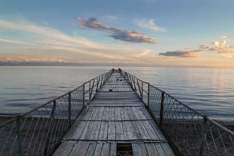 Weathered Dock Sea photo