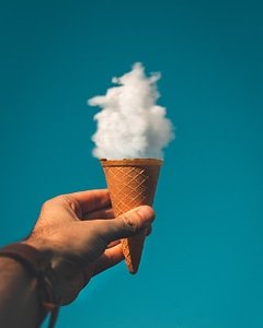Ice Cream Cone Clouds photo