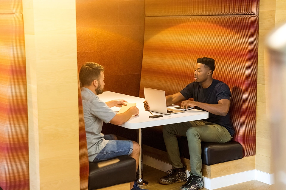 Laptop Meeting Booth photo