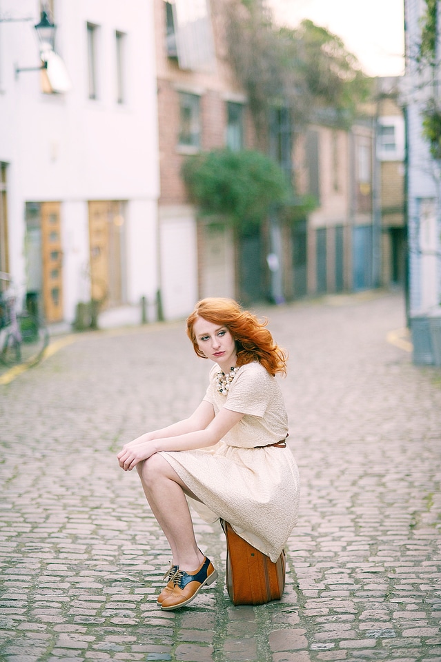 Beautiful Woman Luggage