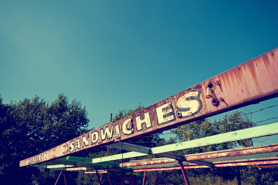 Abandoned Rusty Sign
