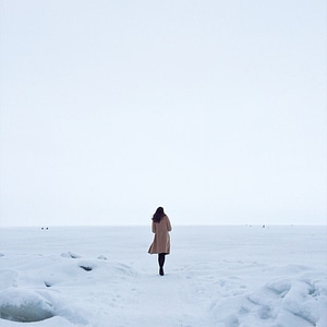 Lonely Woman Snow photo