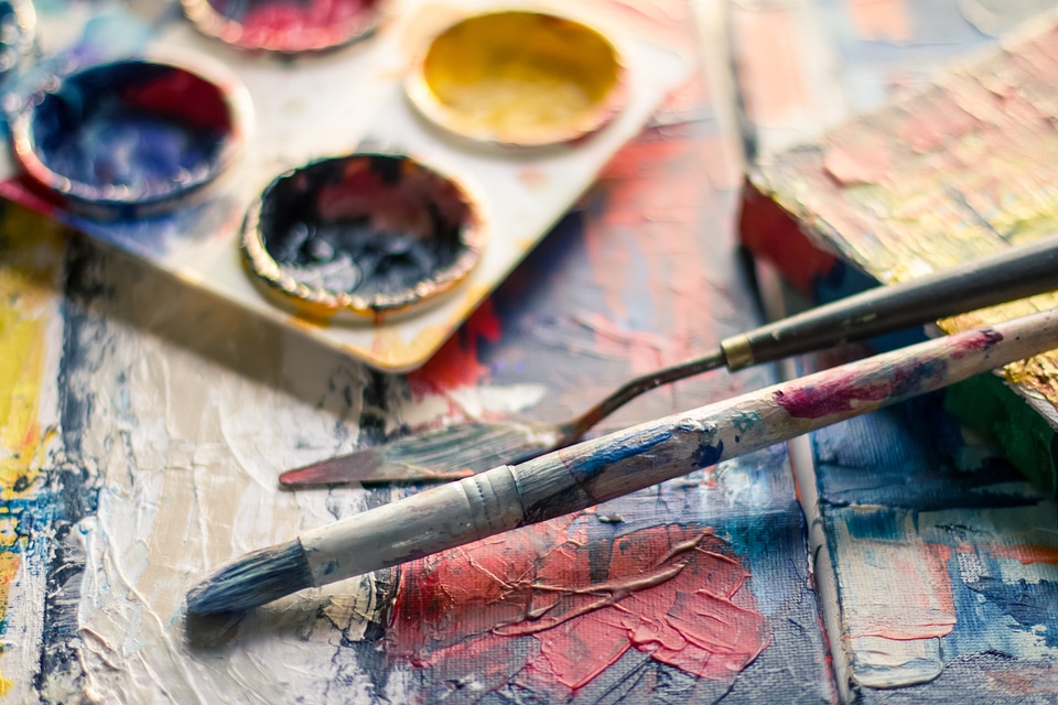 Artist Paint Brush Knife photo